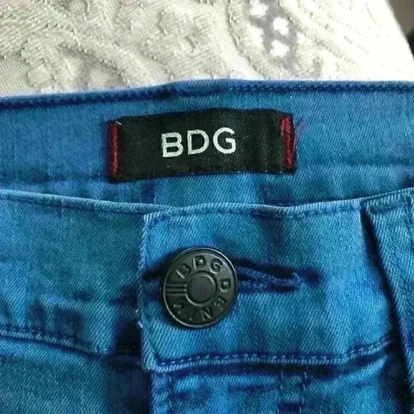 BDG Twig High Rise Ankle Skinny  Jeans Pants Stretch Blue - Picture 6 of 10